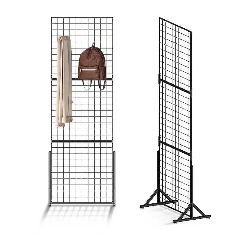 

Wholesale Metal Wire Display Rack Supermarket Snack Display Rack Accessories Retail Store Supermarket Store Grid Panel Rack