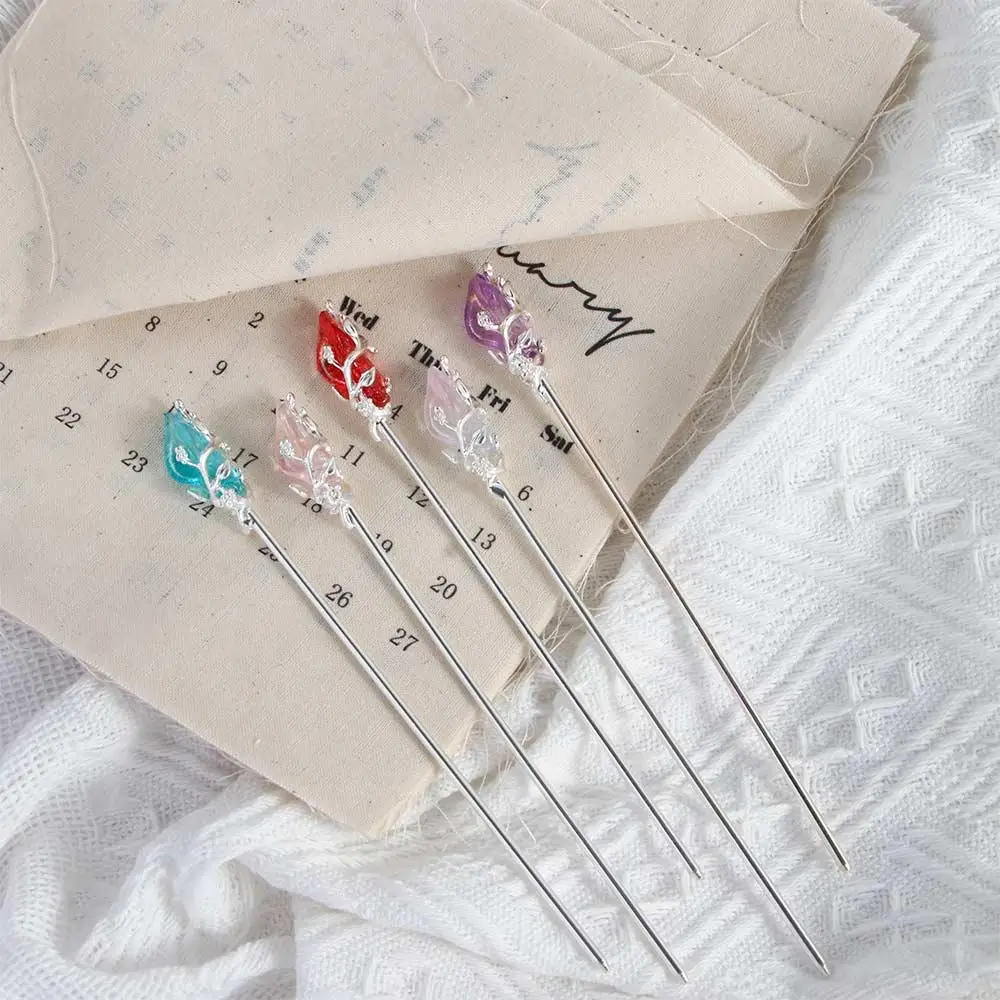 Women Female Metal Vintage Chinese Style Hanfu Accessories Metal Hairpin Hair Fork Hair Chopsticks Hair Stick