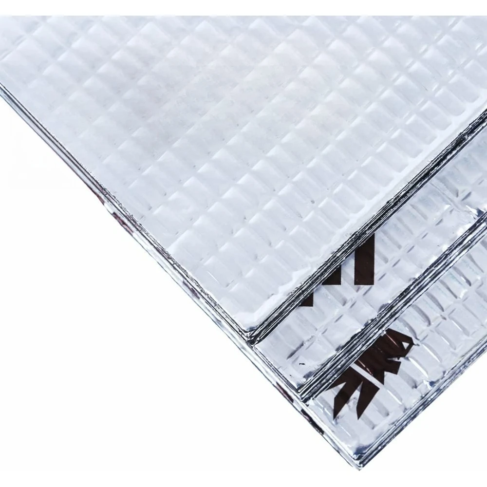 حصيرة تفيت صوت السيارة إضافية 100 مل 25 قدم مربع، بوتيل عازل للضوضاء للسيارات، ترطيب الصوت