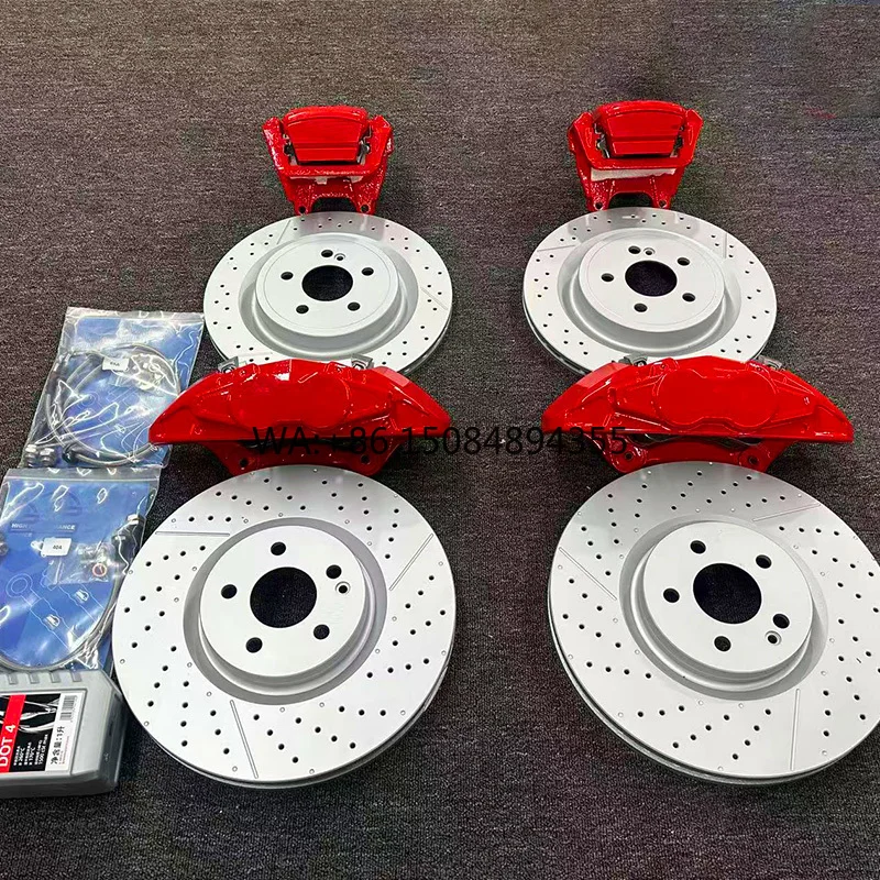 

Compatible With AMG A45, Front 4POT Rear 1POT Brake Caliper Kit CLA A200 B200 GLA W177 W176 Original Position Installation