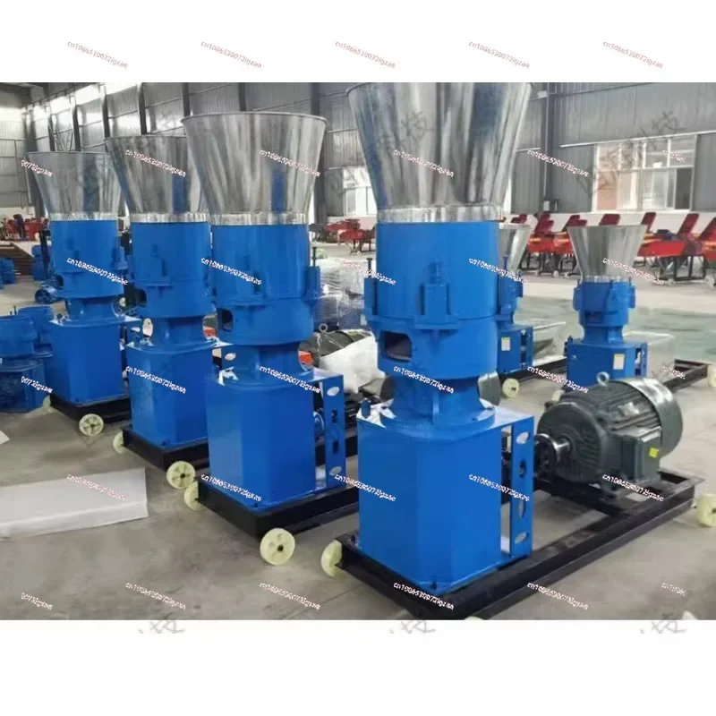 Small feed pellet machine dry and wet household breeding equipment pelletizing 220V corn straw processing