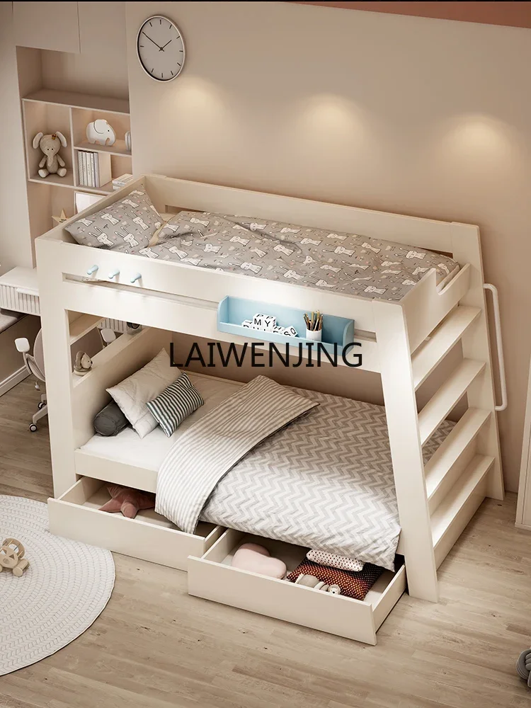 LYN upper and lower bunk beds of the same width, upper and lower bunk beds, staggered high and low child and mother beds