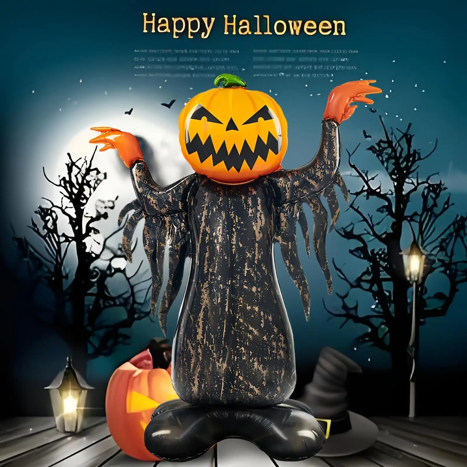 Halloween Balloons Decoration Pumpkin Ghost Tree Film Ball Room Horror Props home decor Kids Toys