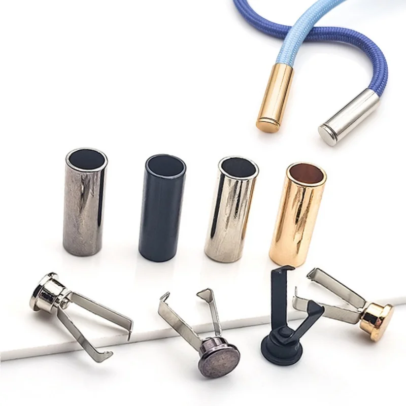 10Pcs Metal Buckle For Garment Rope Lock Stopper Hat Tail Clip Button Sweater Cord End Fastener Buckles DIY Sewing Accessories
