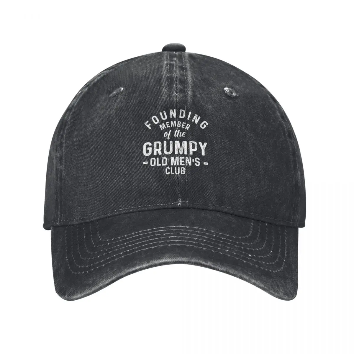 Founding Member of the Grumpy Old Men Club Baseball Cap tea Hat black Vintage Mens Hats Women's