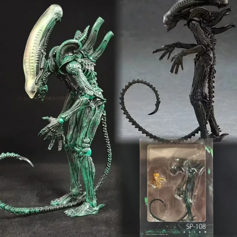 

18cm Alien Figma Sp-108 Action Figures Toy High Quality Aliens Statue Model Doll Collectible Home Decor Ornaments Children Gift