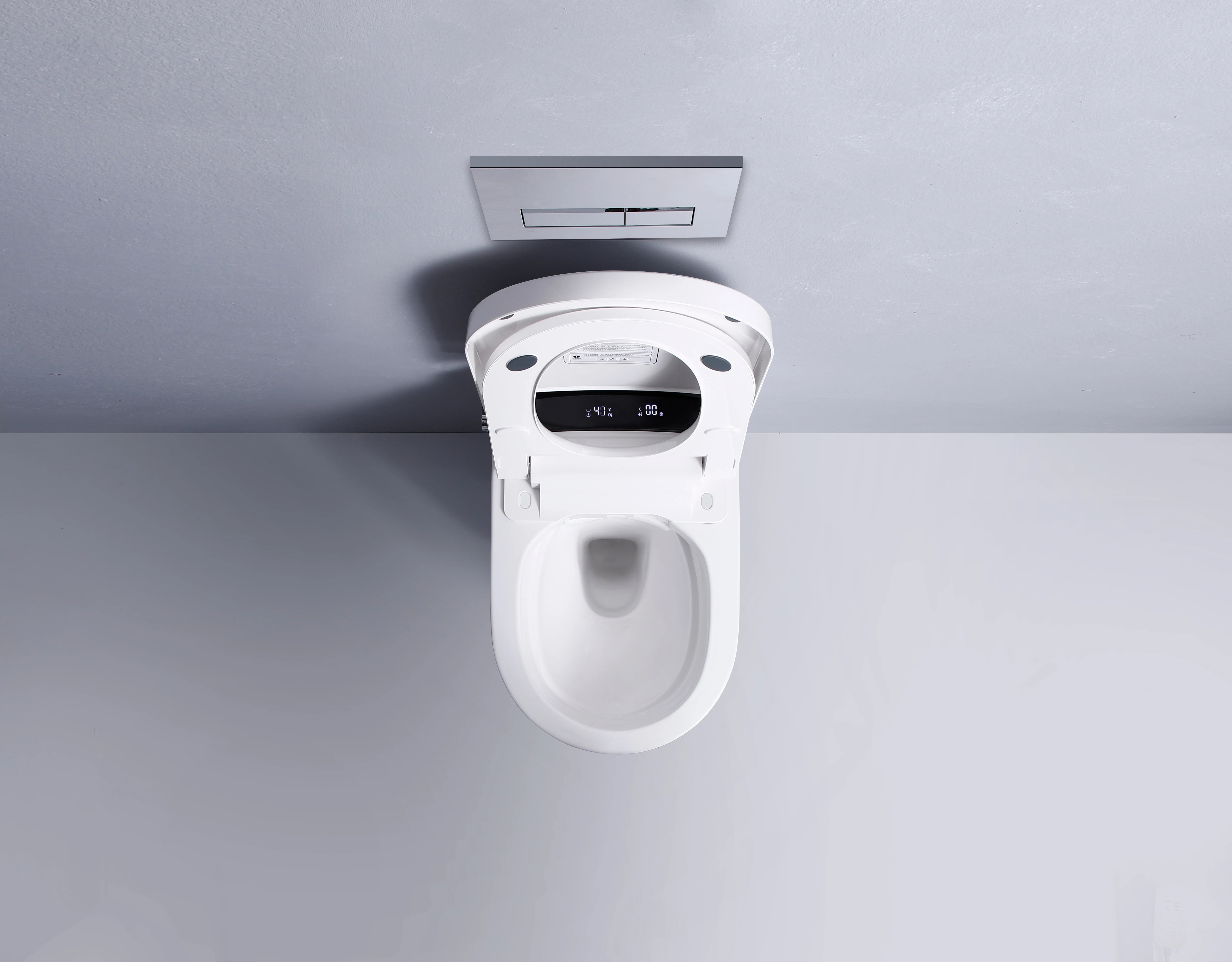 Wall Hung Smart Toilet with Auto Sensor Bidet CE Certified Ceramic WC