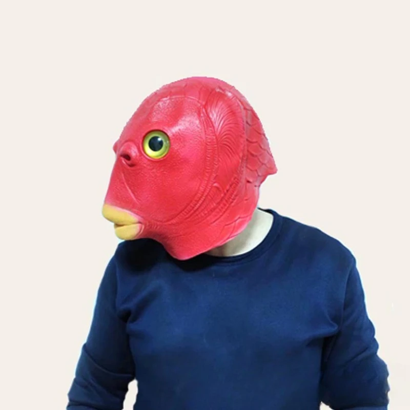 Cosplay Nieuwigheid Halloween Dierenmasker Grappig Viskopmasker Kostuumfeest Latex Hoofdtooi Cosplay Masker voor mannen en vrouwen