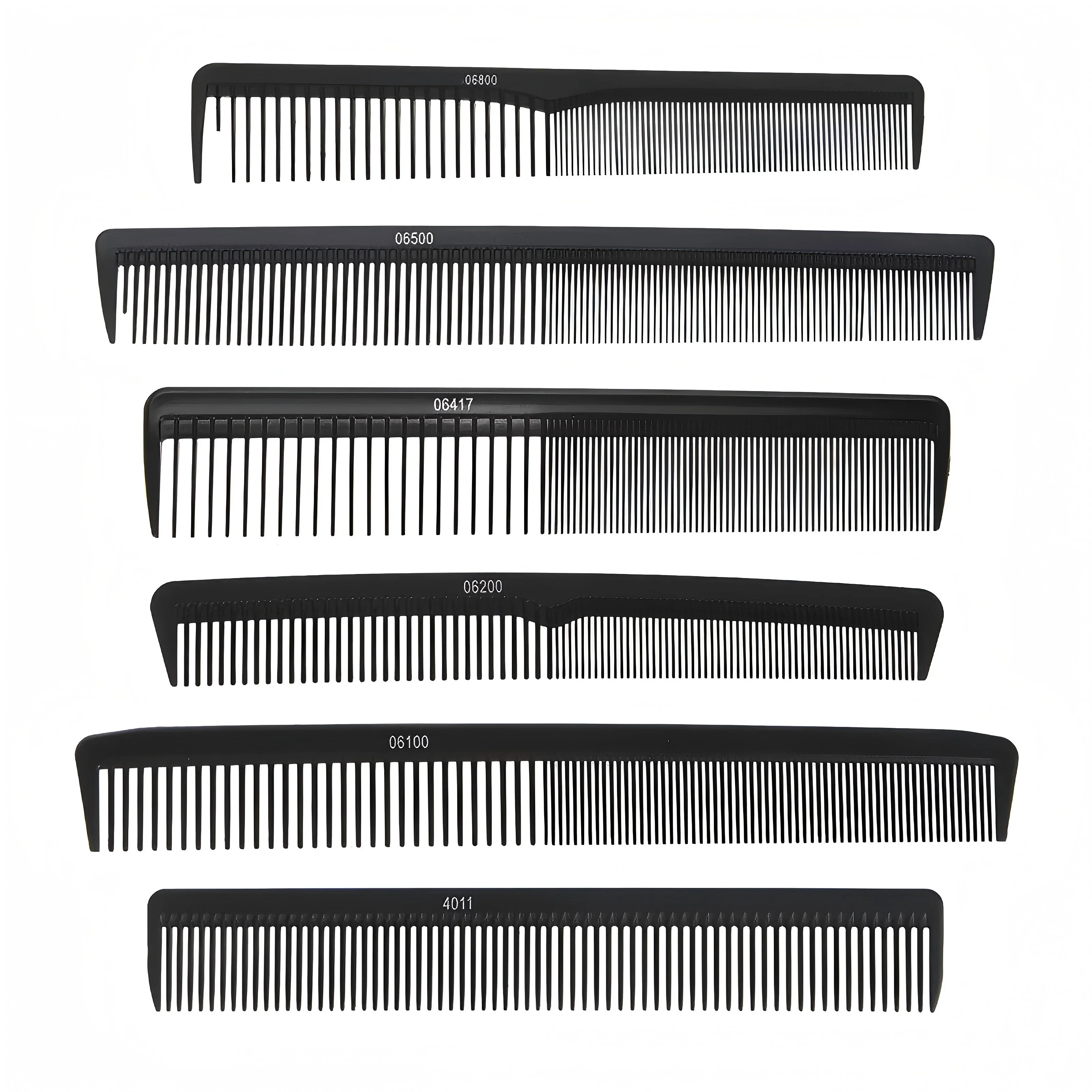 High quality carbon fiber comb Professional barber comb plate made of hairdressing scissors fine-toothed comb Fine-Toothed Brush