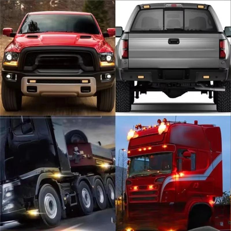 Nuovo per 4/8 pz 24 V Ovale LED Luce Laterale Anteriore Posteriore Liquidazione Indicatore Laterale Lampada Luce di Parcheggio Rimorchio Rimorchio Camper Pickup Segnale