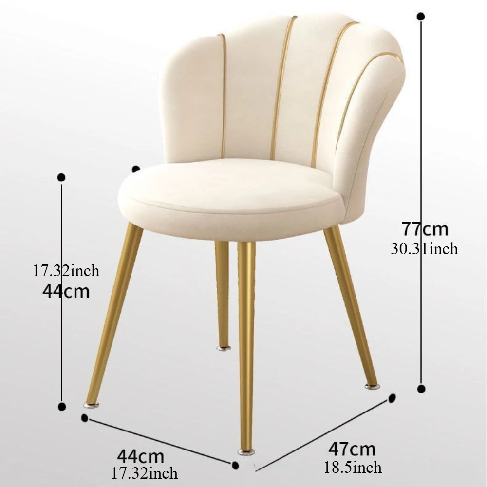 Nordic Dressing Chair Designer Home Armchair Living Room with Backrest Fashion Fauteuil Salon Household Essentials Bedroom Chair image 5
