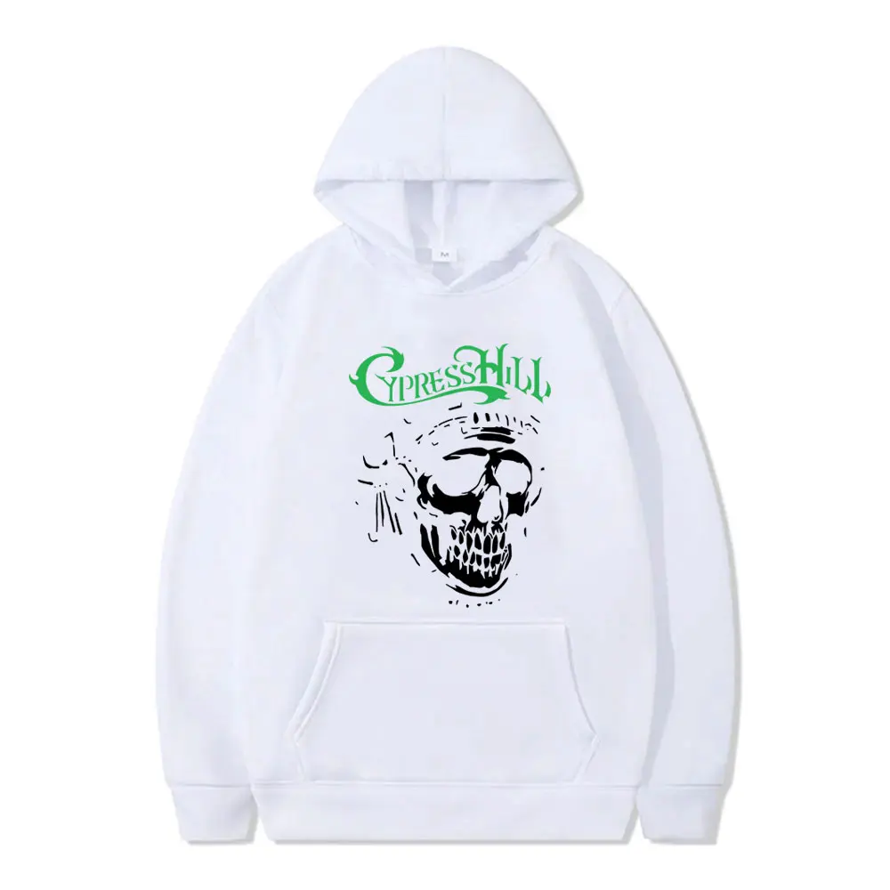Rapper Cypress Hill Skeleton Graphic Hoodie Men Women Hip Hop Fashion Oversized Streetwear Male High Quality Fleece Sweatshirt