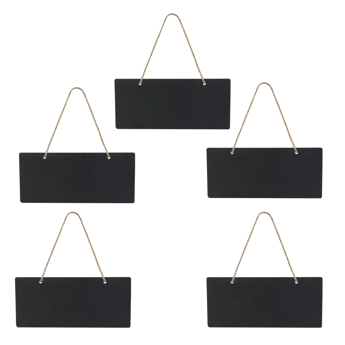 

5 Pcs Chalk Board Easel Sign Hanging Labels Mini Chalkboard Signs Blackboard Message Signage Child