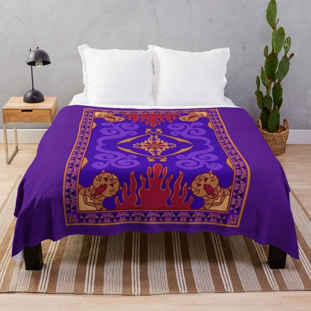 

Aladdin 1992 Magic Carpet Throw Blanket Cozy Microfiber Throw Blanket for Home Bedroom