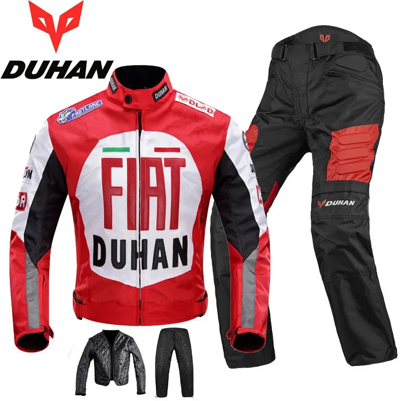 

NEW DUHAN Motorcycle Jacket Men Women Windproof Polyester 600D Removable Warm Liner Motorbike Motocross Riding Jacket