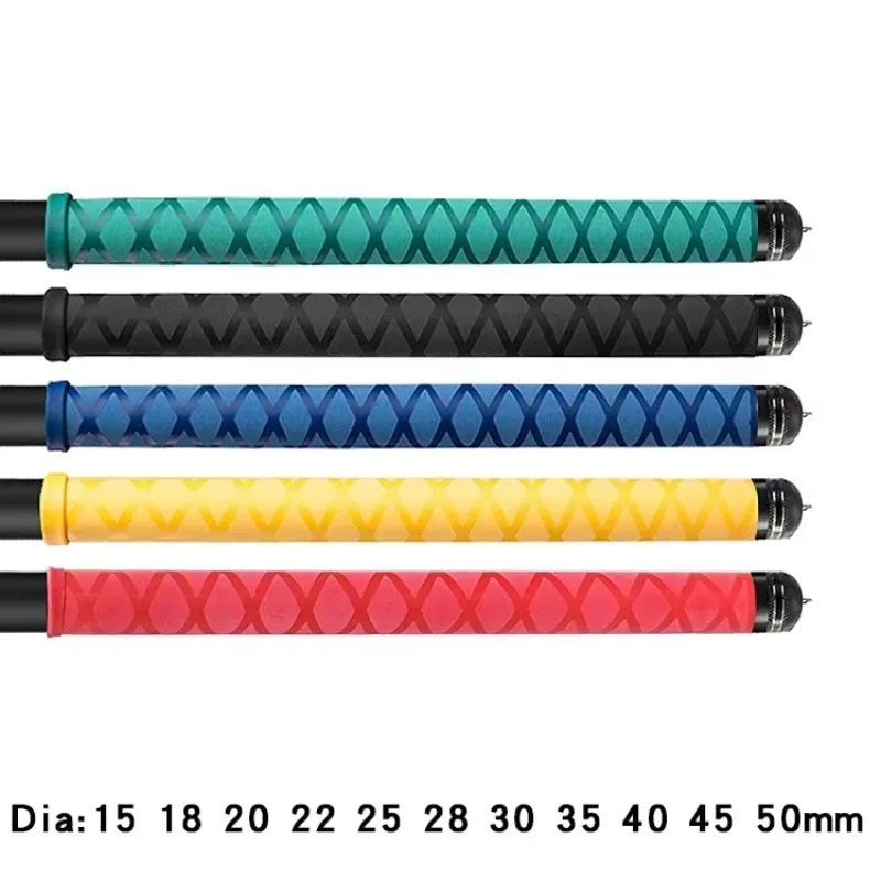 Non Slip Heat Shrink Tube Textured Pattern DIY Insulated Fishing Rod Handle Racket Grip Wrap Cover Waterproof Sleeve 1 Meter