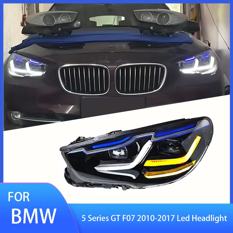 New Style for BMW 5-Series GT F07 528i 535i 2010-2017 Led Headlights Assembly Modified LED Daytime Running Turn Signal