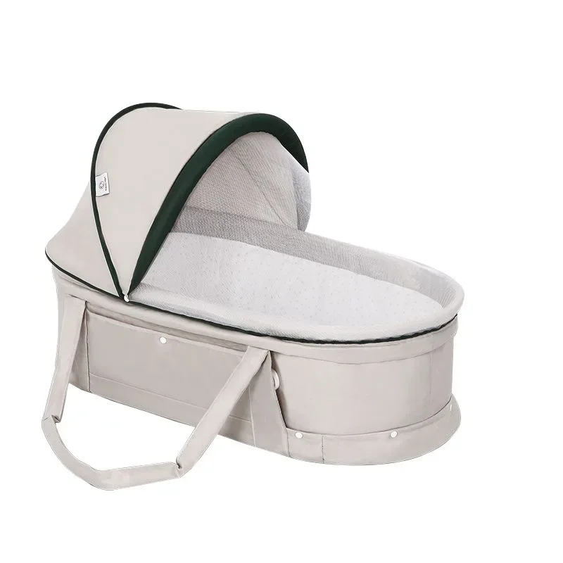 Baby Carrying Basket Upgrade Discharge Basket Crib Easy To Go Out Foldable and Extended for Comfort