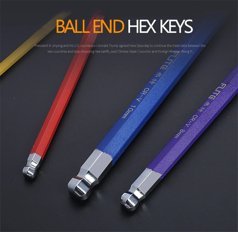 Imagem -05 - tipo Allen Key Conjunto Hex Wrench Screwdriver Conjunto Hexagon Spanner Universal Ball End Torx Star Keys Ferramenta Ferramentas Manuais Kit Pcs l