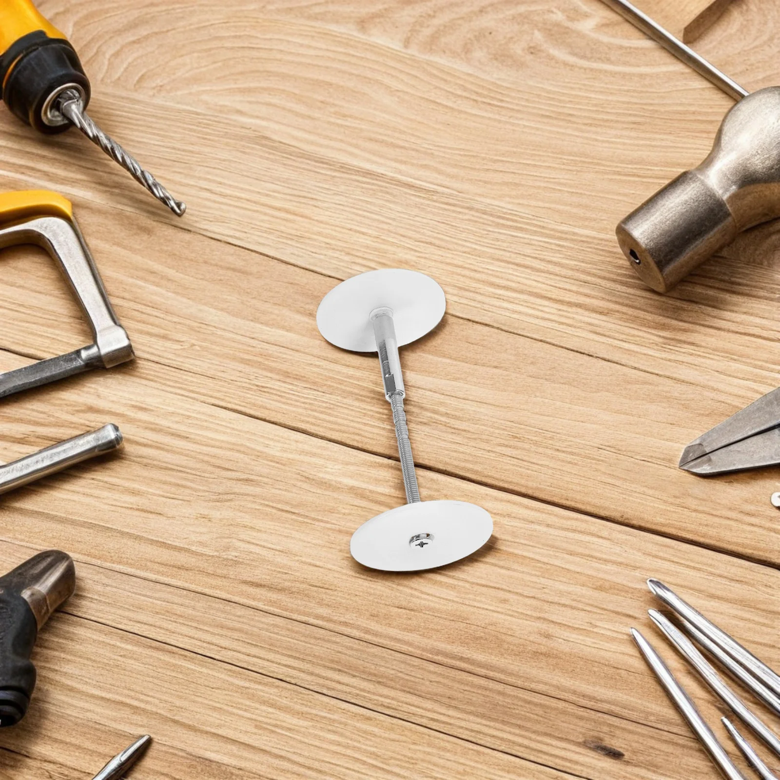 

1Set Stainless Steel Door Hole Cover Plate 50Mm Round Deadbolt Lock Hole Filler Security Door Knob Lock Cover Plate Screw Fixing