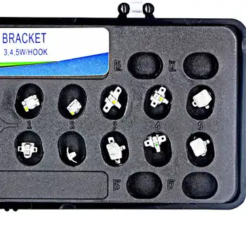 200 ks/10 balení zubních kovových závorek, ortodontických závorek, rovnátka, monoblok, mini Roth/MBT 022/018 3/345H, stomatologické ortopedické materiály 8 nejlepší prodej zubní rovnátka - №7