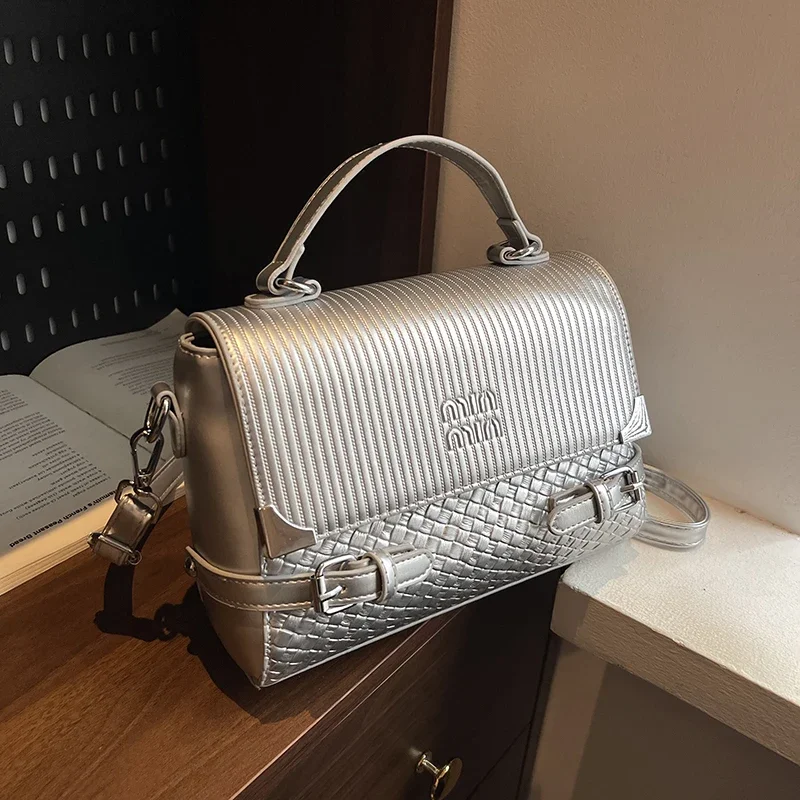 

Popular Classic Women's Leather Crossbody Bag Handbag For Ladies, Elegant Luxury Shoulder Messenger Tote Famous Designer