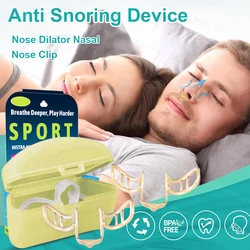 Nasal Dilator Anti Snoring Device Silicone Nose Clip Improve Sleep Sleeping Aid Device Anti-Snoring Breath Preventing Snoring