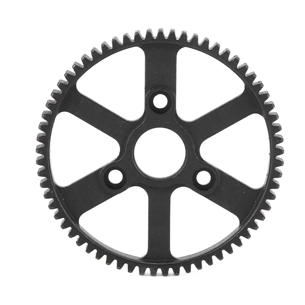 65T RC Spur Main Gear Hardened Steel Wear Proof RC Car Gear Black Spur Gear Replacement for Traxxas Summit/E-Revo/E-Maxx RC Car