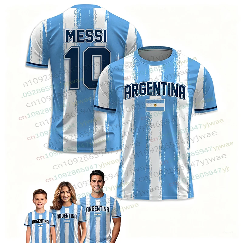 Summer Fashion GPT New Messi Graffiti Fan Sport Tshirt Daily Match Training Comfortable  Argentina Football Women Men's Clothing