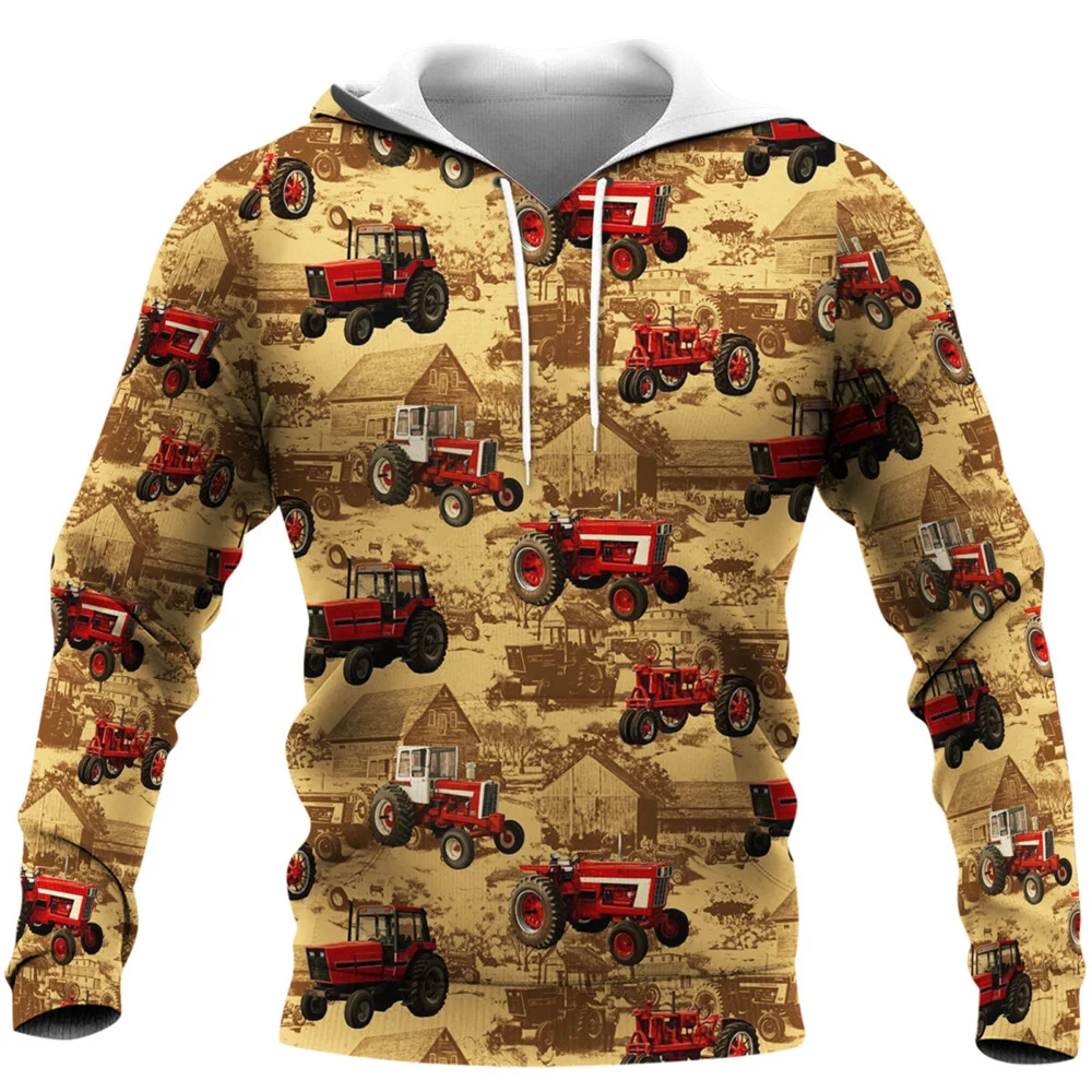 

CLOOCL Men Hoodie Tractor Farmer 3D Printed Unisex Pullover Hooded Women Sweatshirt Zipper Fashion Streetwear Sudadera Hombre