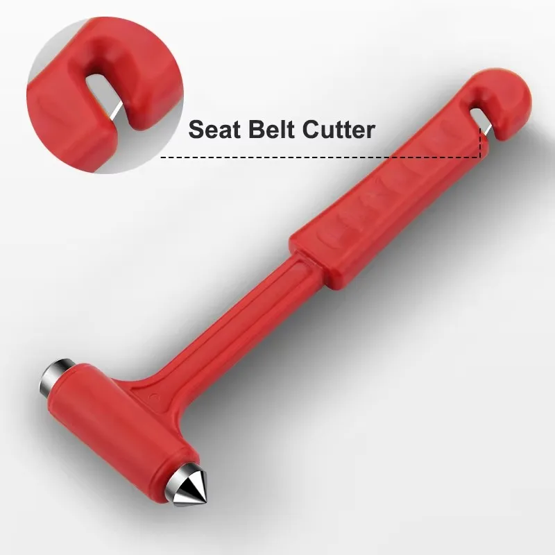 

2In1 Car Safety Hammer Window Breaker Seat Belt Cutter Multifunction Emergency Escape Tool Automobile Safety Life-Saving Hammer