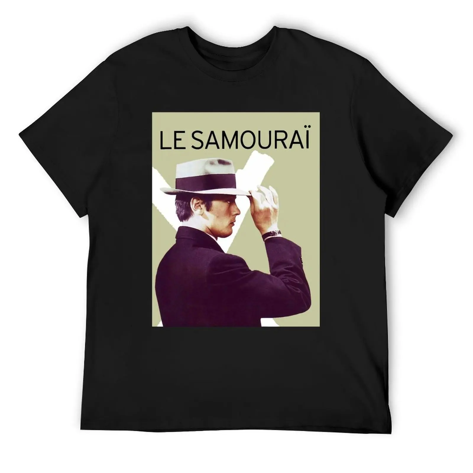 Le Samoura? T-Shirt summer top plain clothes for men