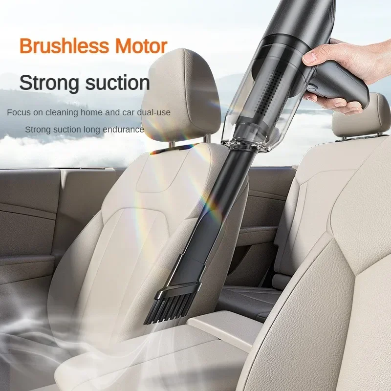 

Car Mounted Wireless Vacuum Cleaner Brushless Whirlwind Household Charging Mini Handheld Hair Cleaner