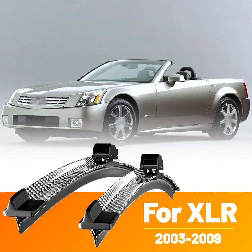 

2 шт., щетки стеклоочистителя переднего стекла, дворники из углеродного волокна для Cadillac XLR 2003-2009 2004 2005 2006 2007 2008