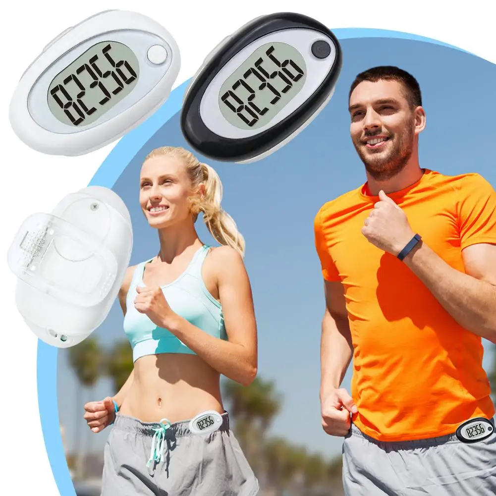 Walking 3D Pedometer Simple Step Counter Walking Distance Tracker Calorie Miles Daily Monitor Step Counter Counter G9R6