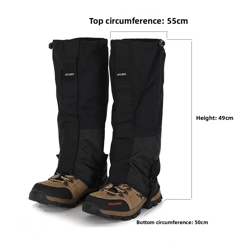 Picture 4: Outdoor Wide Waterproof Snow Gaiters 5055cm Skiing Leg Protection Sandproof Mudproof Insect Proof Binding Strap Unisex