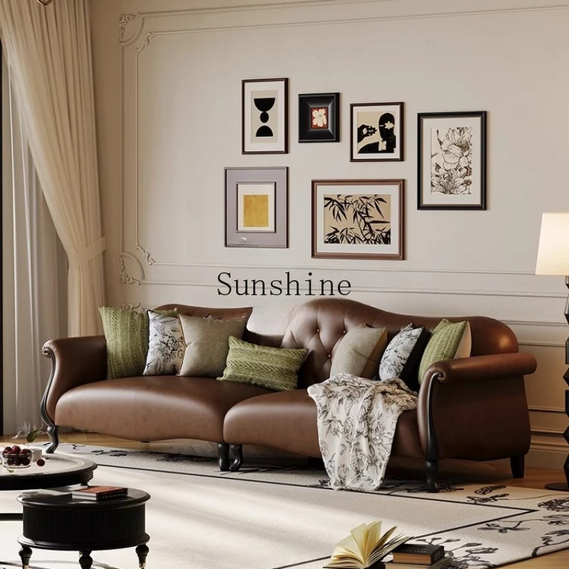 

American retro suite sofa living room high-end luxury