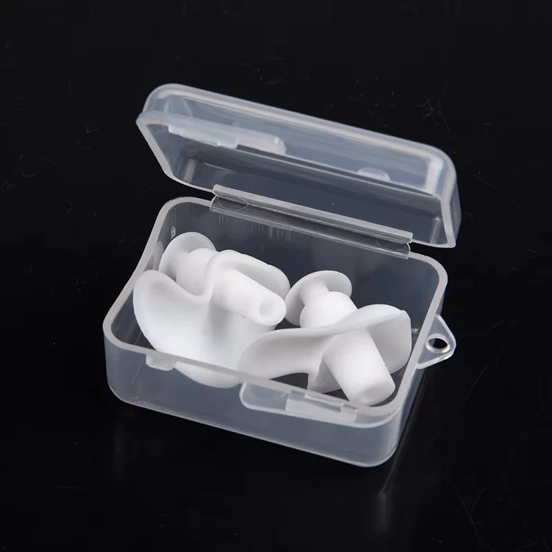 Durable Earplugs Classic Delicate Texture 1 Pair Waterproof Soft Earplugs Silicone Portable Ear Plugs Swimming Accessories