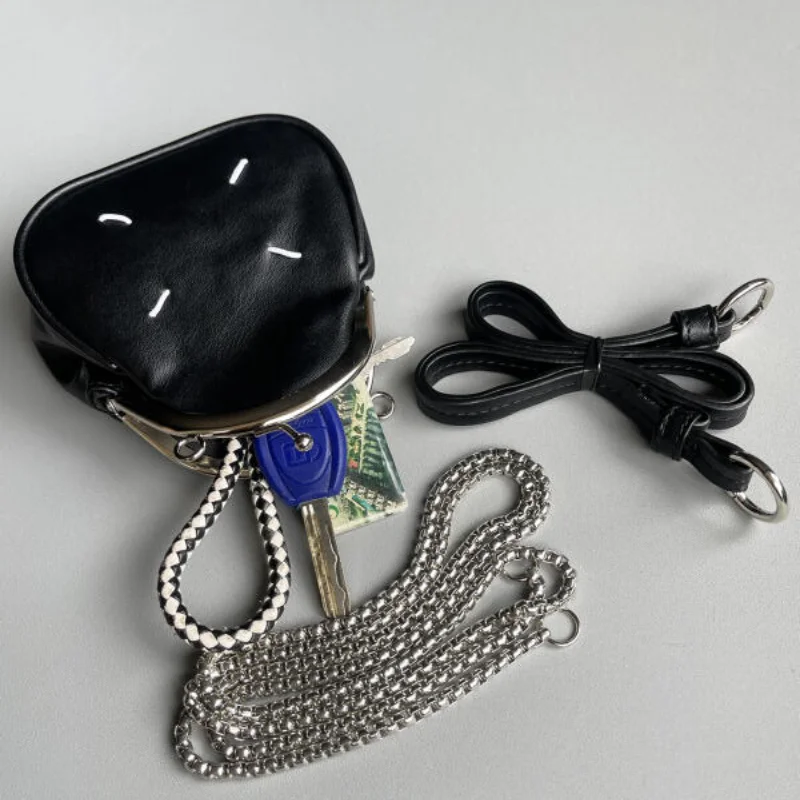 New Fashion Women Shoulder Bags Mini Cute Texture Clip Chain Bag Korean Leisure Versatile Crossbody Bag Lipstick Bags Small Bags