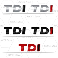 Pegatina de coche 3D con logotipo de TDI, insignia de emblema de Metal, calcomanías para Golf 3, 4, 5, 6, 7, Polo, Beetle, CC, Passat, Bora, Jetta, Turbo, inyección directa