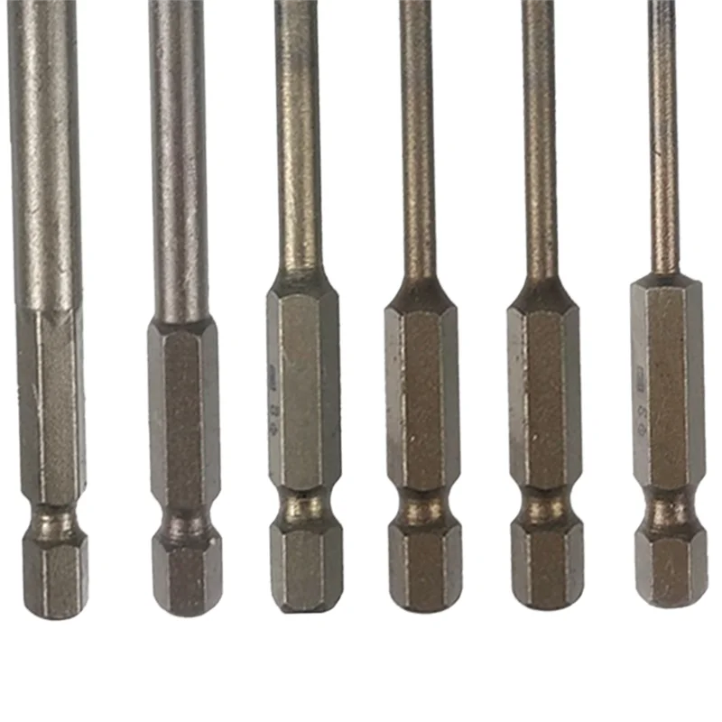 A61Z Deals Tile Drill Bit Concrete Cement Drill Bit Multi-Function Punch Hole Opener Four-Edged Triangular Drill Bit Set Carbide