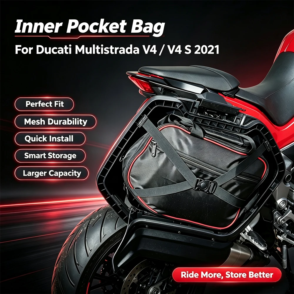 2021 For Ducati Multistrada V4 V4S v4s Motorcycle Suitcases Original Luggage System Bags Case Bag Tool kit Bag Saddle Inner Bag