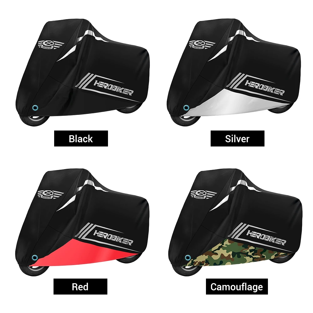 Пылезащитный чехол для мотоцикла, всесезонный водонепроницаемый пыленепроницаемый УФ-защитный чехол от дождя для мотоцикла, улицы, дома