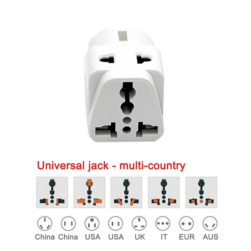 Multifunction EU German Conversion Plug To Universal French Russian Europe The Maldives Thailand Transform Plugs Travel Adapter