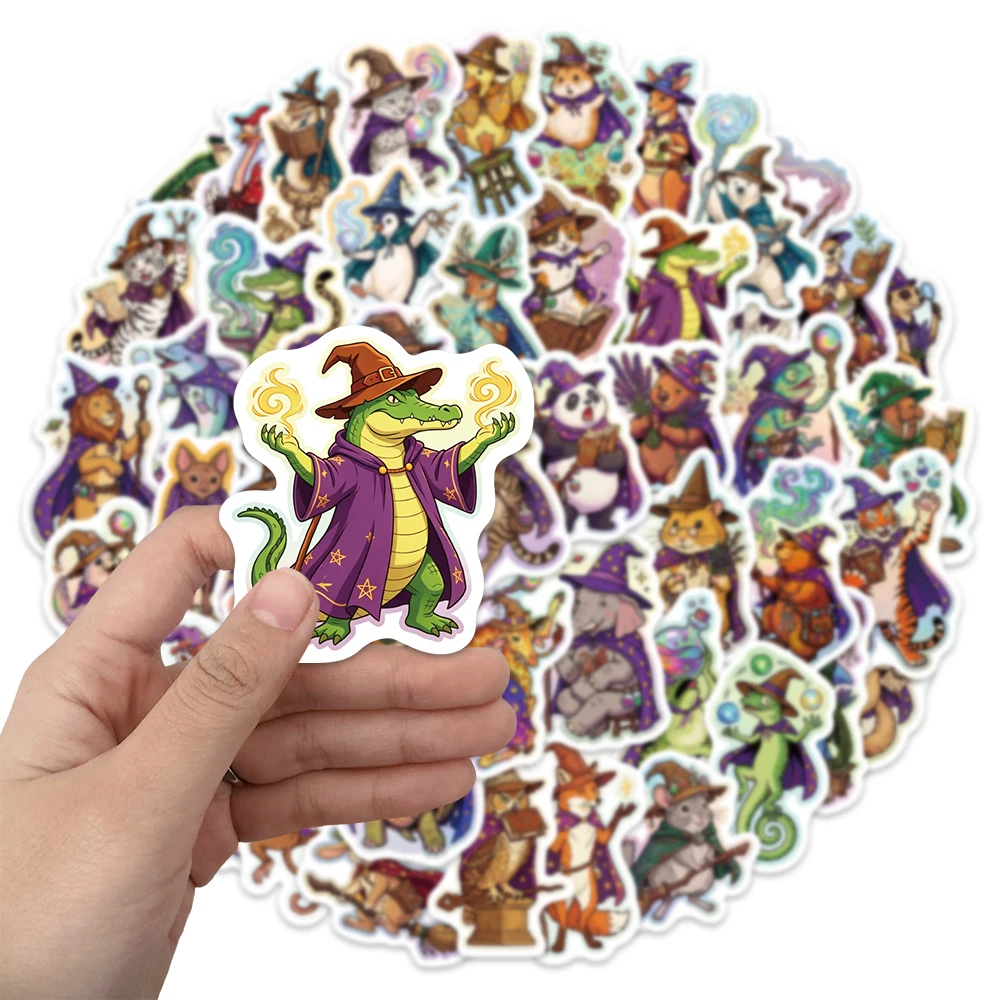 50PCS Cartoon Wizard Graffiti Stickers DIY Phone Cases, Postcards, Luggage, Laptop Speaker Waterproof Stickers