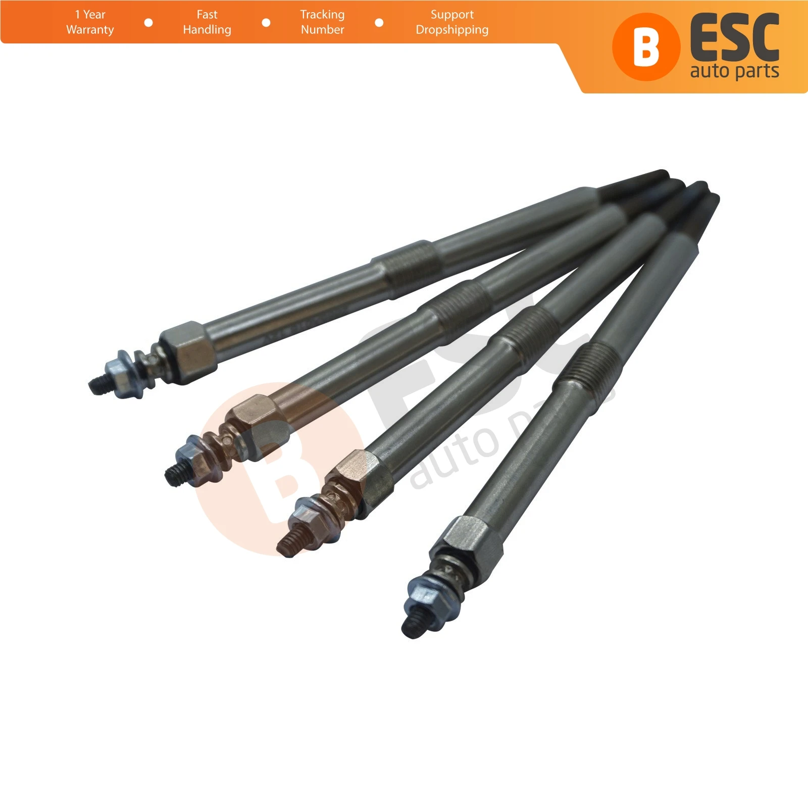 ESC Auto Parts EGP69-1 4 Pieces  Heater Glow Plugs 12 Volt for Perkins 2666A016 1103 1104 1106 Fast Shipment Ship From Turkey