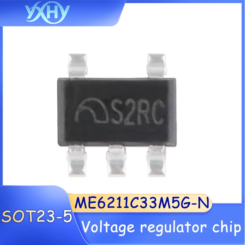 50pcs Original and genuine ME6211C33M5G-N SOT23-5 3.3V 0.5A low dropout linear voltage regulator chip