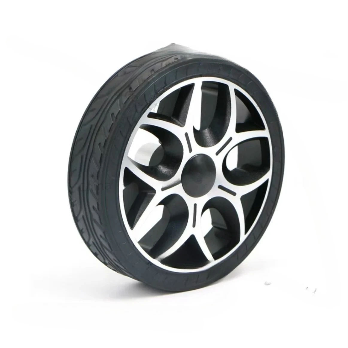 100MM AGV Solid rubber load-bearing wheel DIY Intelligent Car Robot with Active Wheel Wear resistant drive tire unmanned vehicle