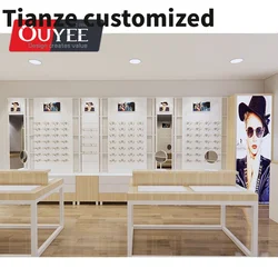 Customized-High End Sunglasses Display Stand Glasses Display Showcase Optical Shop Furniture Eyewear Store Interior Design