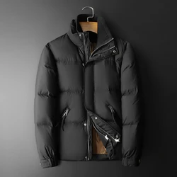 2024 Winter New Men's Fake Two piece Down Jacket Thickened Cold proof Warm Leisure Down Jacket with 90% Duck Down Content